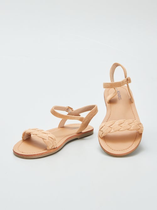 Sandalen met gevlochten bandje - Kiabi