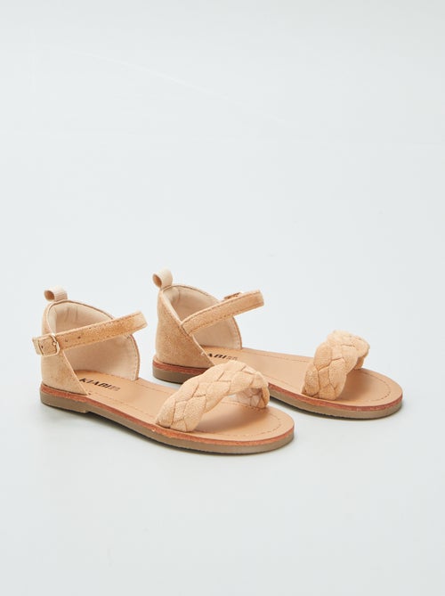 Sandalen met gevlochten bandje - Kiabi