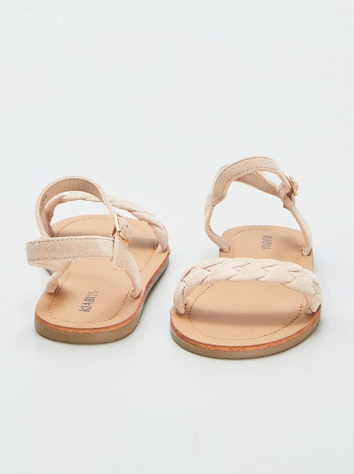 Sandalen met gevlochten bandje - Kiabi
