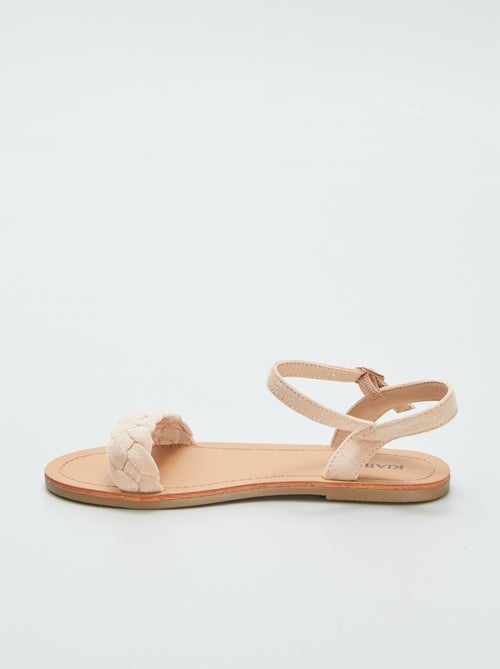 Sandalen met gevlochten bandje - Kiabi