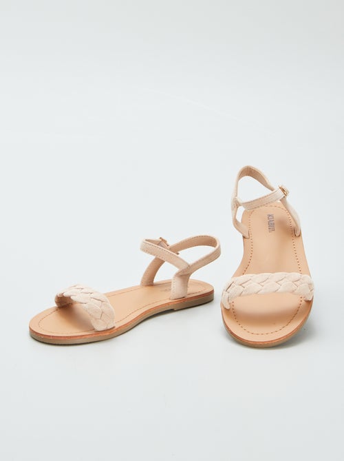Sandalen met gevlochten bandje - Kiabi