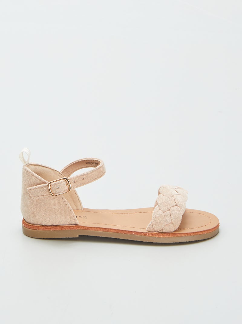 Sandalen met gevlochten bandje ROSE - Kiabi