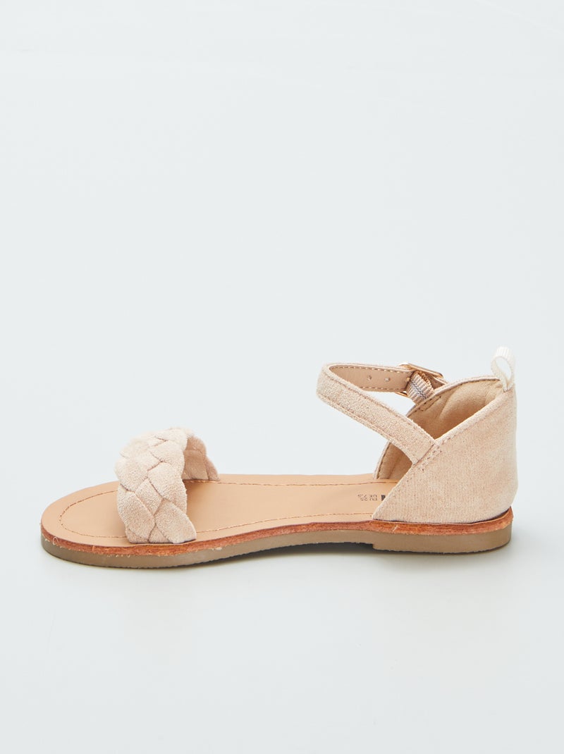 Sandalen met gevlochten bandje ROSE - Kiabi