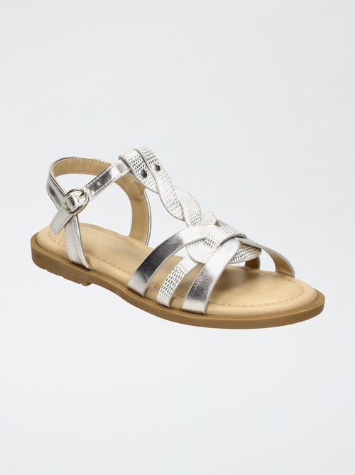 Sandalen met gevlochten bandjes - Kiabi