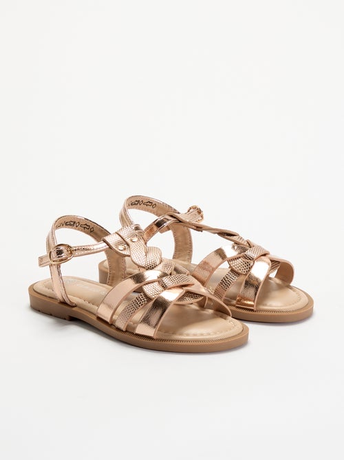Sandalen met gevlochten bandjes - Kiabi