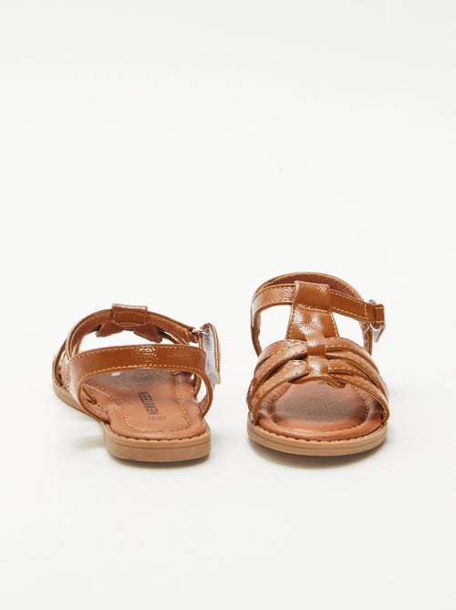Sandalen met klittenband - Kiabi