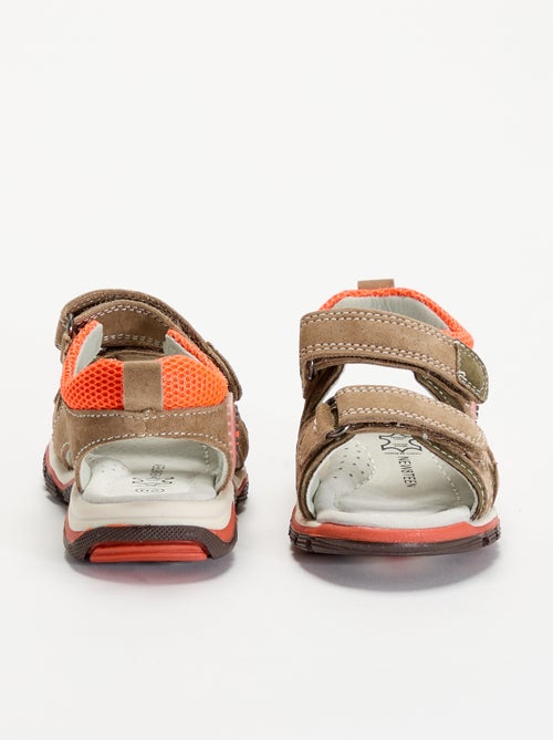 Sandalen met klittenband - Kiabi