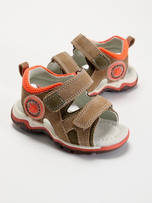 Sandalen met klittenband - Kiabi