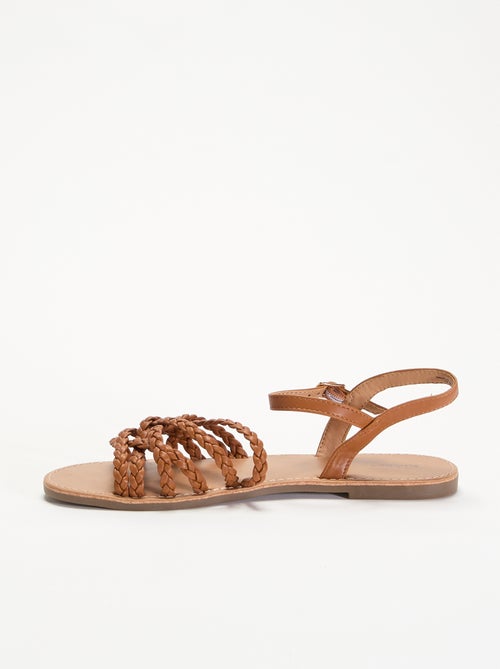 Sandalen met meerdere gevlochten bandjes - Kiabi
