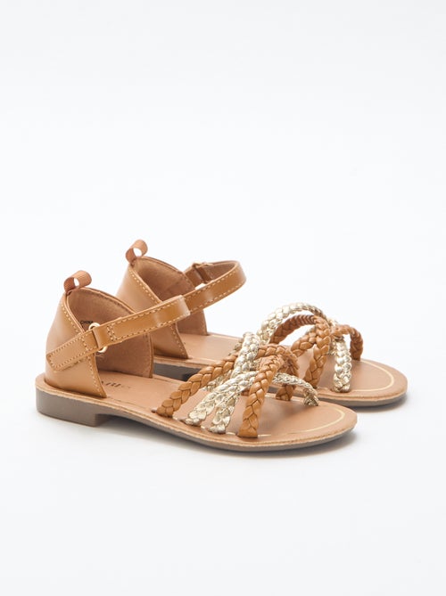 Sandalen met meerdere gevlochten bandjes - Kiabi