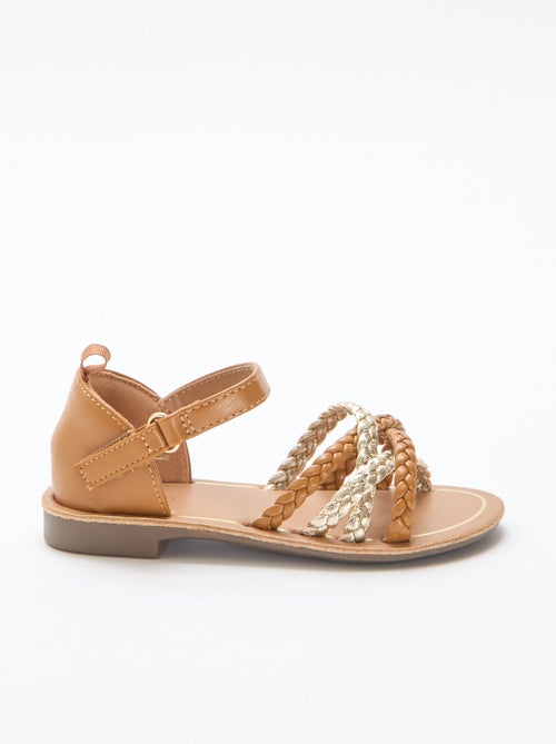 Sandalen met meerdere gevlochten bandjes - Kiabi