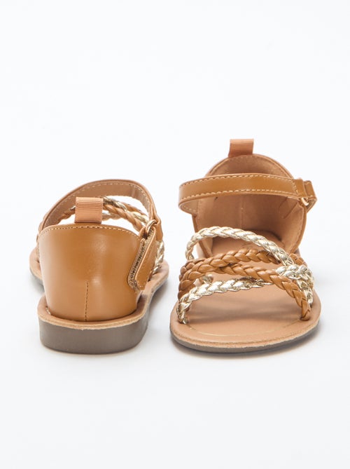 Sandalen met meerdere gevlochten bandjes - Kiabi