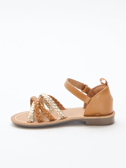 Sandalen met meerdere gevlochten bandjes - Kiabi