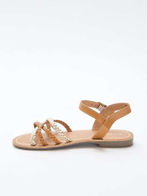 Sandalen met meerdere gevlochten bandjes - Kiabi