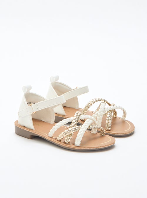 Sandalen met meerdere gevlochten bandjes - Kiabi