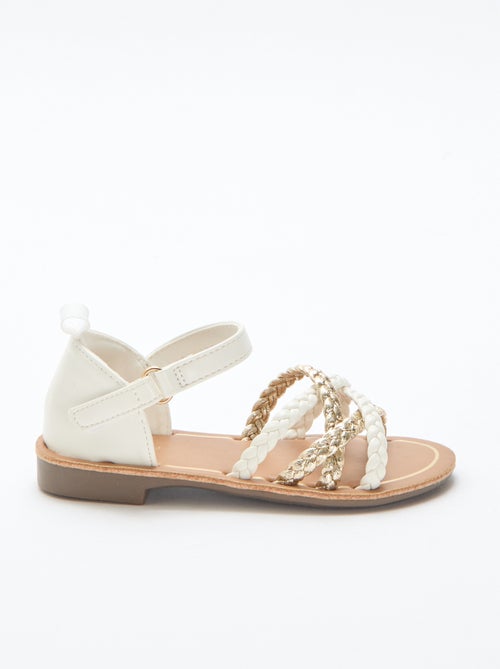 Sandalen met meerdere gevlochten bandjes - Kiabi