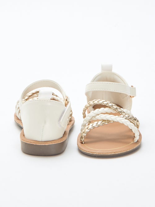 Sandalen met meerdere gevlochten bandjes - Kiabi