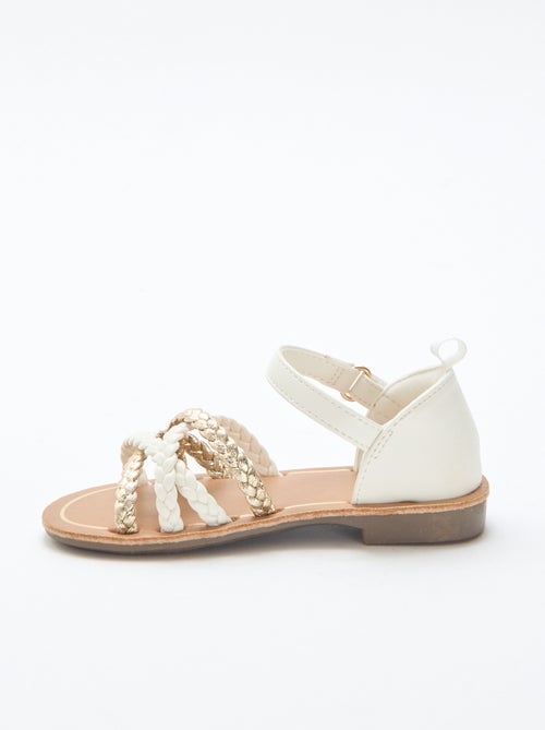 Sandalen met meerdere gevlochten bandjes - Kiabi