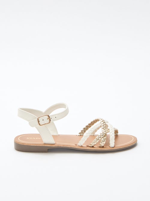 Sandalen met meerdere gevlochten bandjes - Kiabi