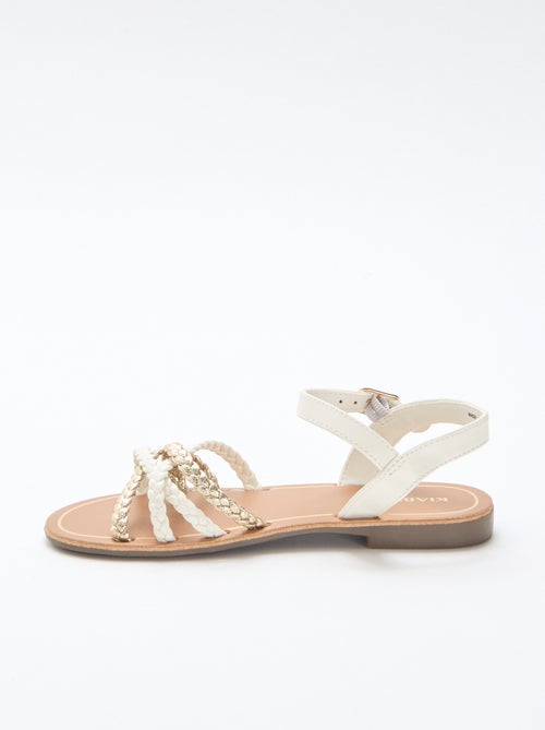 Sandalen met meerdere gevlochten bandjes - Kiabi