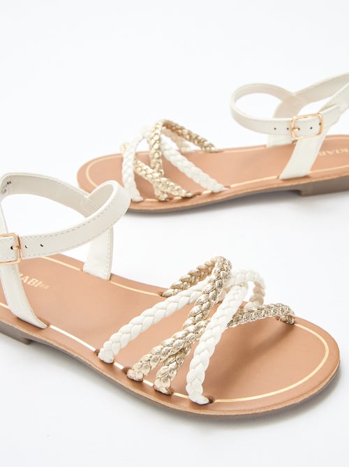 Sandalen met meerdere gevlochten bandjes - Kiabi