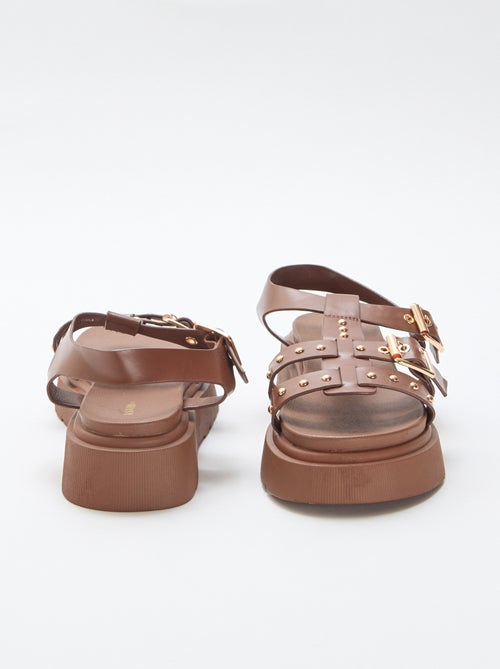 Sandalen met plateauzool - Kiabi