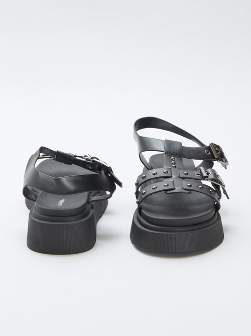Sandalen met plateauzool - Kiabi