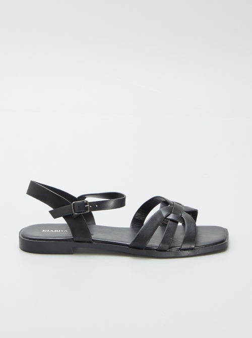 Sandalen met riempje en gesp - Kiabi