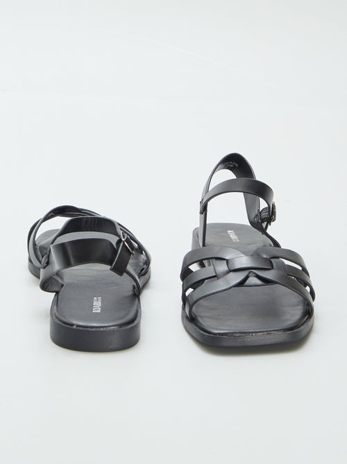 Sandalen met riempje en gesp - Kiabi
