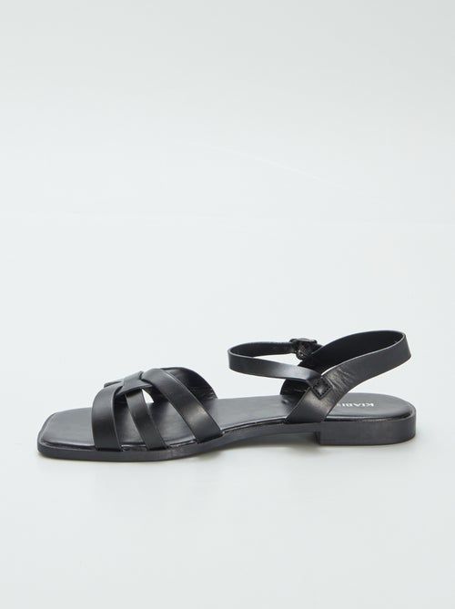 Sandalen met riempje en gesp - Kiabi