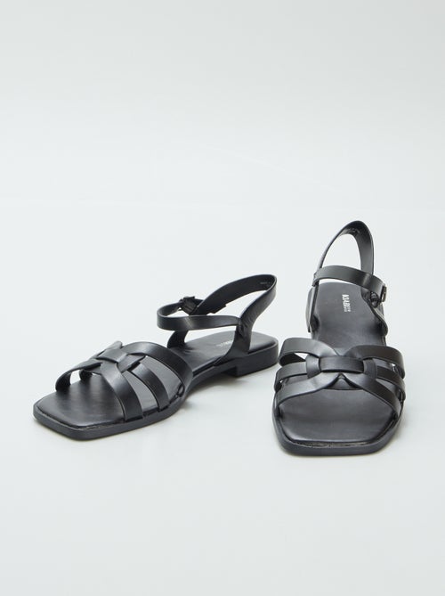 Sandalen met riempje en gesp - Kiabi