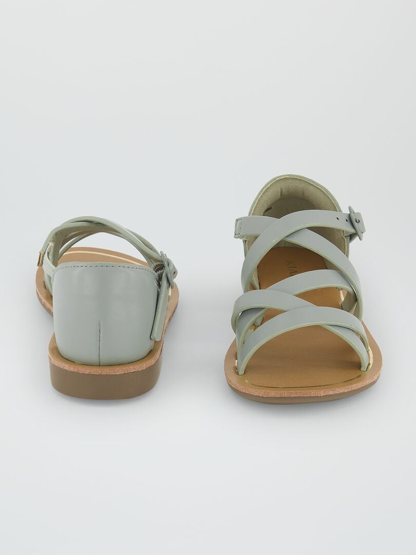 Sandalen met riempjes HO_GROEN - Kiabi
