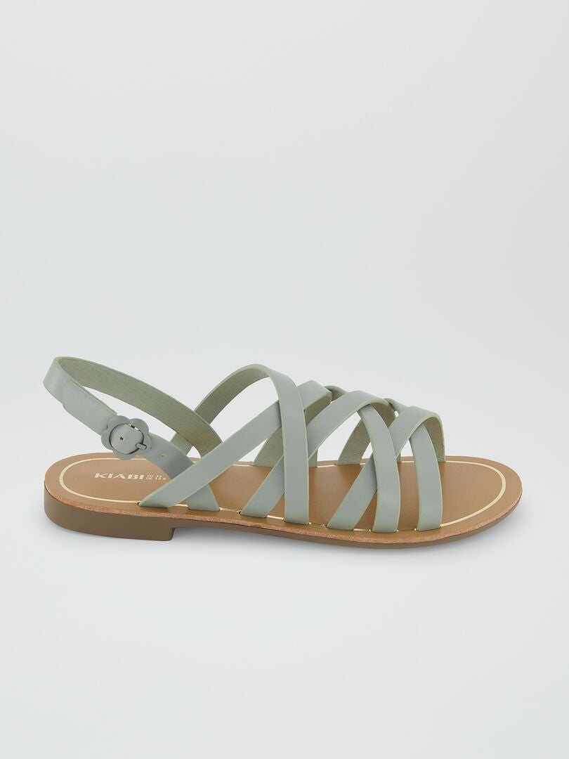 Sandalen met riempjes HO_GROEN - Kiabi