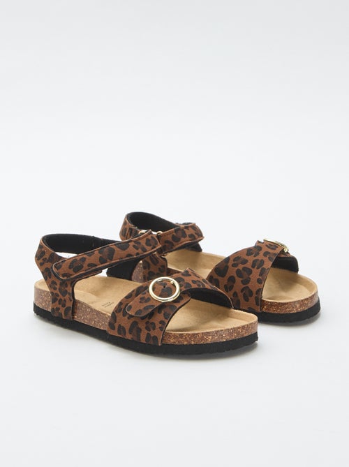 Sandalen met ronde gesp - Kiabi