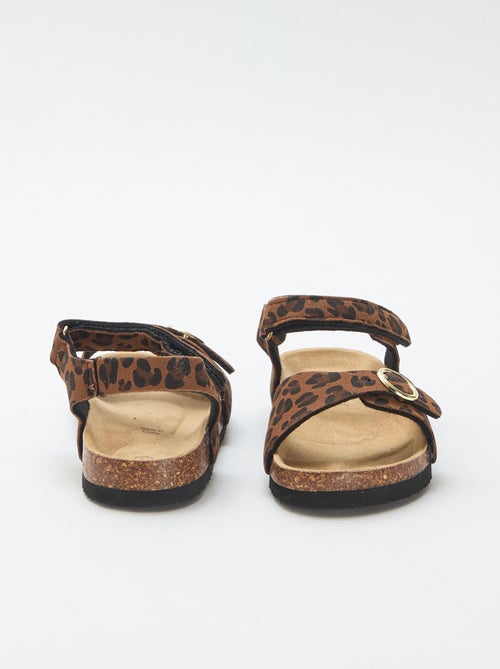 Sandalen met ronde gesp - Kiabi
