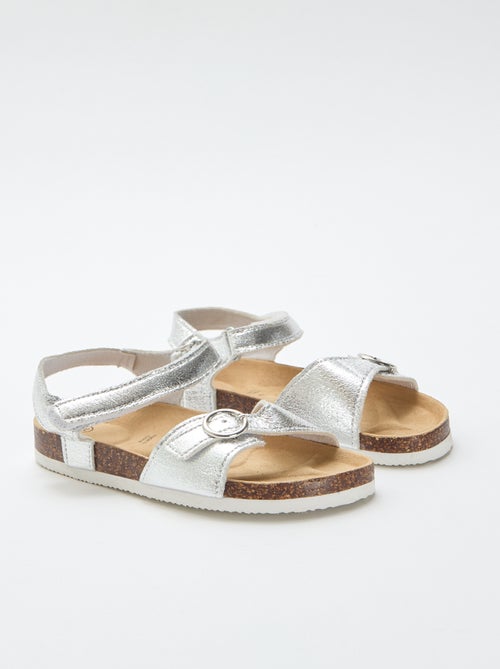 Sandalen met ronde gesp - Kiabi