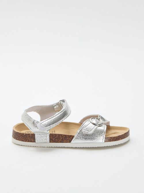 Sandalen met ronde gesp - Kiabi