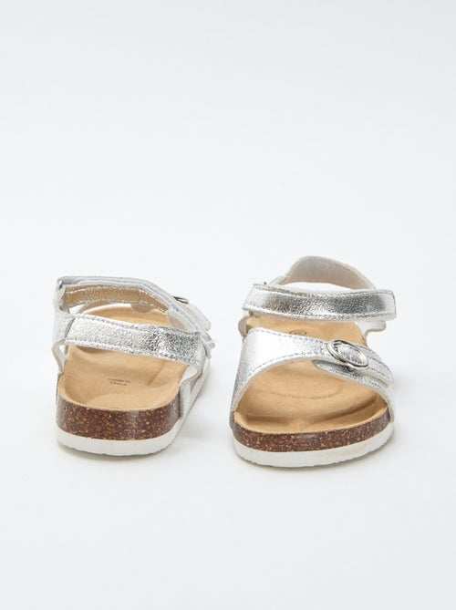 Sandalen met ronde gesp - Kiabi