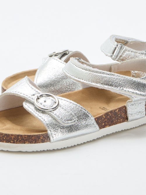 Sandalen met ronde gesp - Kiabi