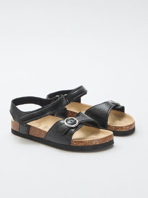 Sandalen met ronde gesp - Kiabi