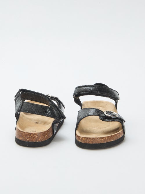 Sandalen met ronde gesp - Kiabi