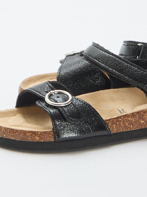 Sandalen met ronde gesp - Kiabi