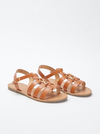 Sandalen met sierdetail