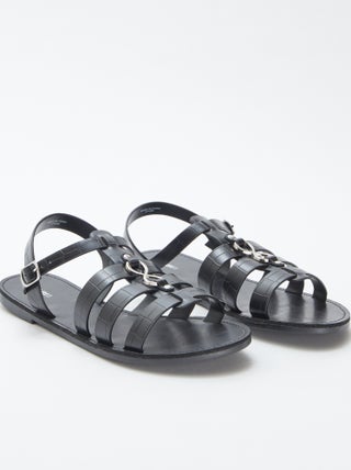 Sandalen met sierdetail