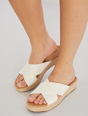 Sandalen met sleehak - Kiabi