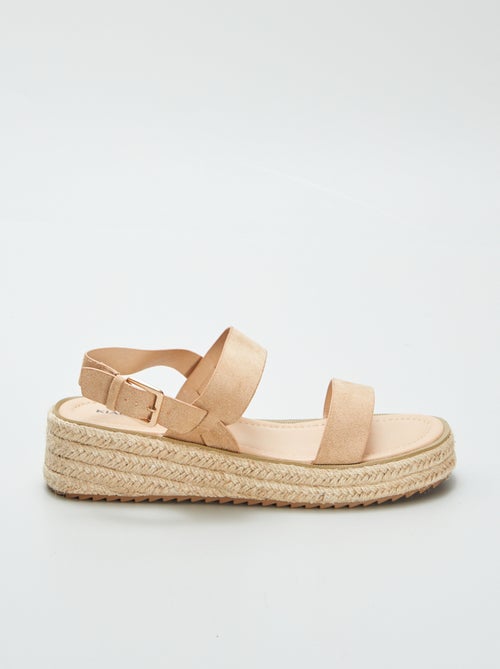 Sandalen met sleehak - Kiabi