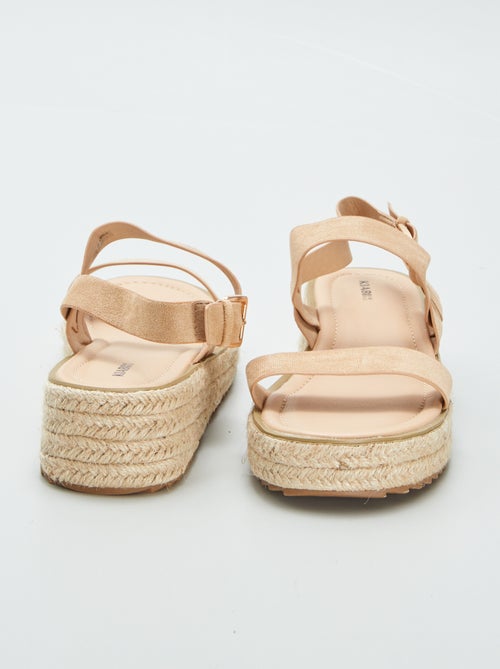Sandalen met sleehak - Kiabi