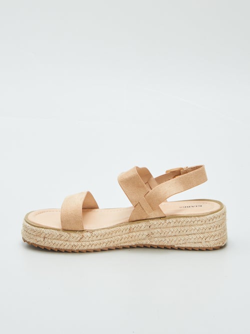 Sandalen met sleehak - Kiabi