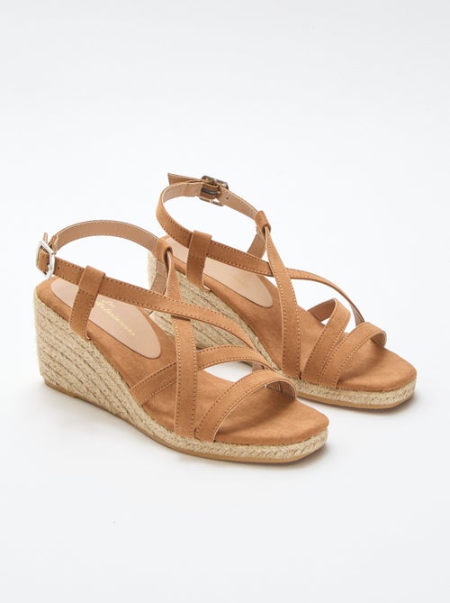 Sandalen met sleehak - Kiabi