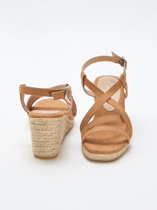Sandalen met sleehak - Kiabi